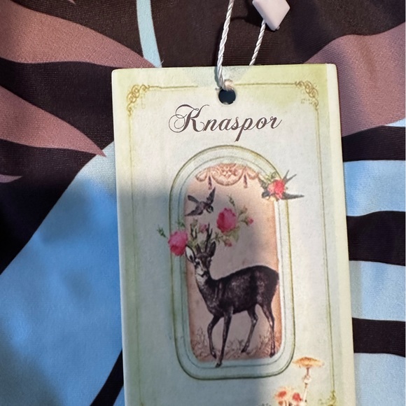 Knaspor One Piece Swim Dress Modest Swimsuit Size 14-16 - Picture 8 of 12